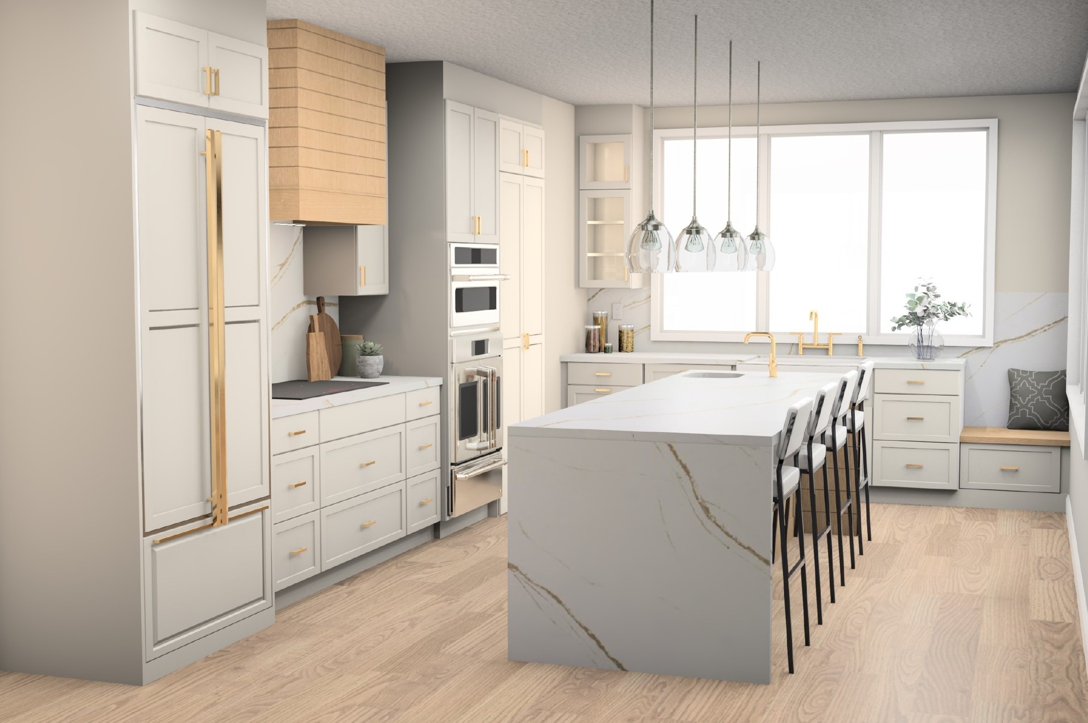 Custom kitchen remodel designed and built by Bath Plus Kitchen